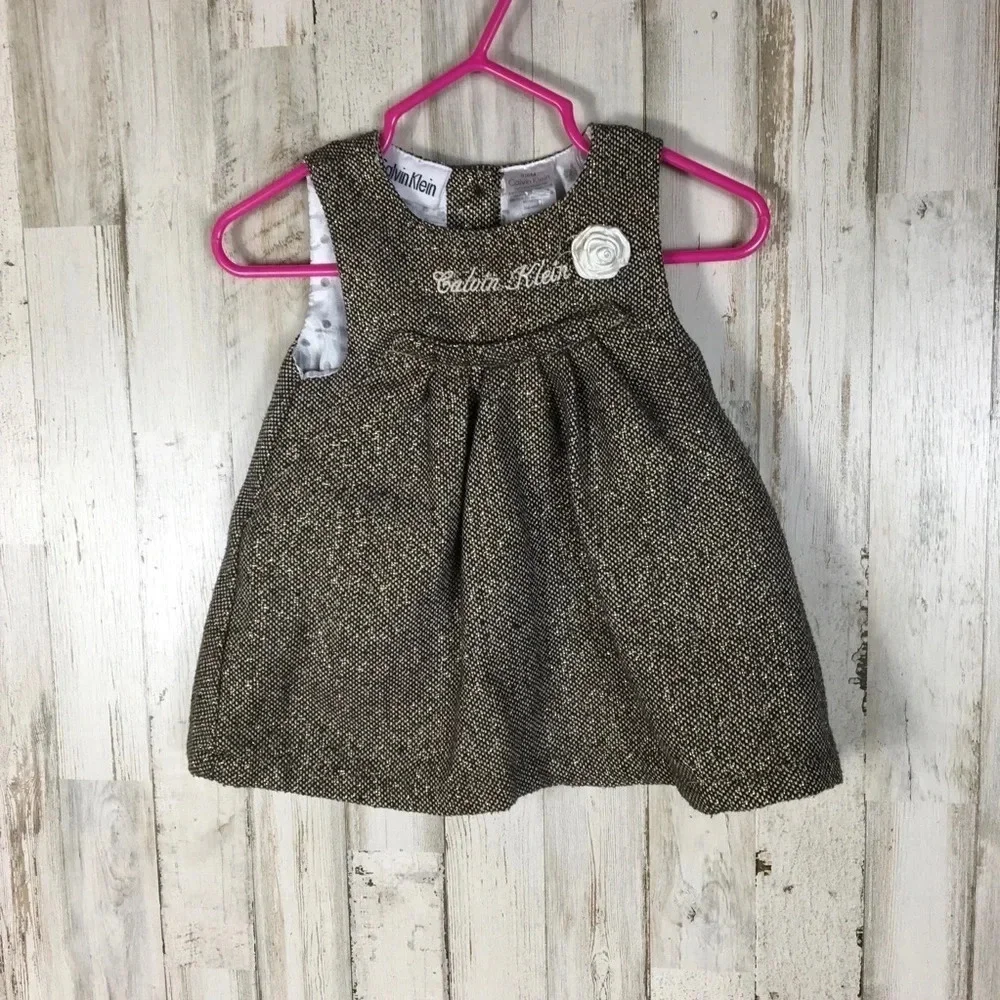 Calvin Klein Embroidered Sleeveless 3m Baby Girls